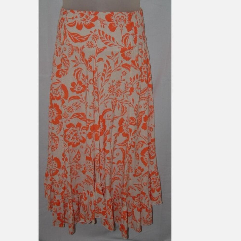Floral Orange Women's Skirt